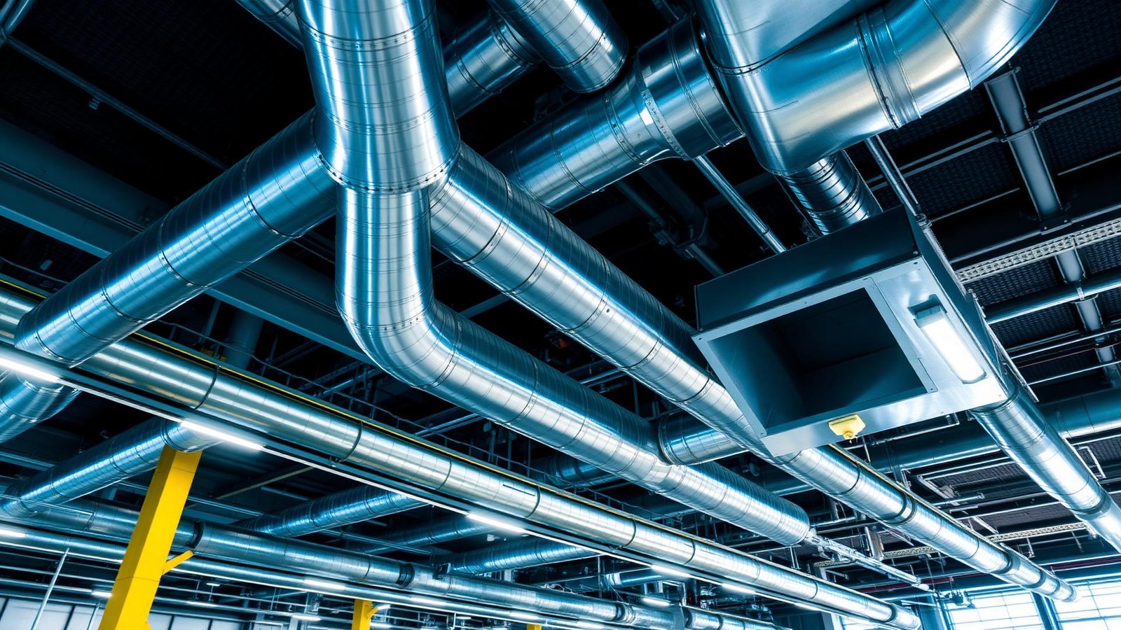 Dutos industriais de ar condicionado